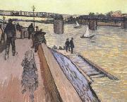 Vincent Van Gogh The Bridge at Trinquetaille (nn040 oil painting picture wholesale